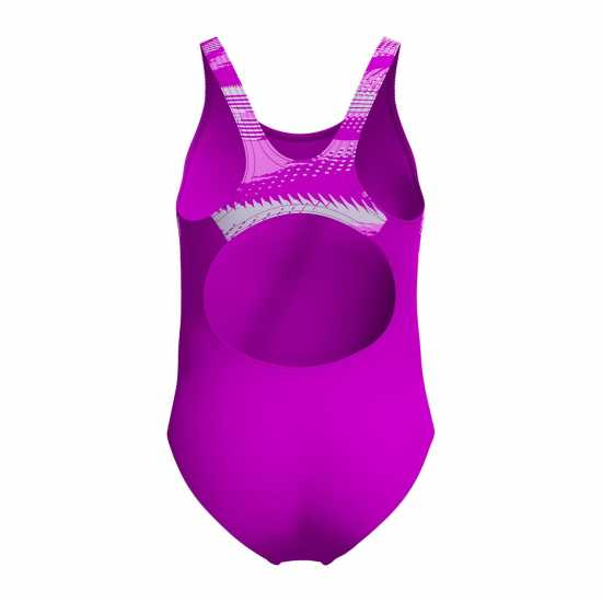 Speedo Бански Костюм Момиче Hyperboom Splice Muscleback Swimsuit Junior Girls Дива Детски бански и бикини