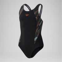 Детски бански и бикини Speedo Бански Костюм Момиче Hyperboom Splice Muscleback Swimsuit Junior Girls Черно/Зелено Speedo Бански Костюм Момиче Hyperboom Splice Muscleback Swimsuit Junior Girls Черно/Зелено Детски бански и бикини