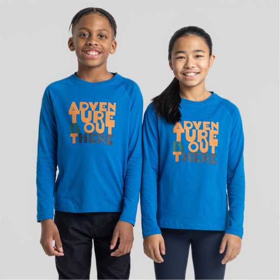 Craghoppers Риза С Дълъг Ръкав Unisex Kids' Crag Colly Long Sleeve Shirt TitanBlueAdv Craghoppers Unisex Kids' Crag Colly Long Sleeve Shirt TitanBlueAdv