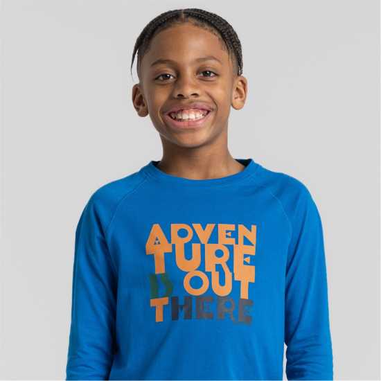 Craghoppers Риза С Дълъг Ръкав Unisex Kids' Crag Colly Long Sleeve Shirt TitanBlueAdv Craghoppers Unisex Kids' Crag Colly Long Sleeve Shirt TitanBlueAdv