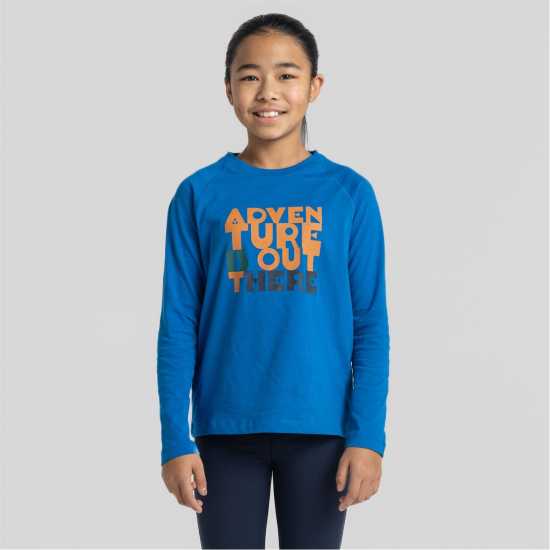 Craghoppers Риза С Дълъг Ръкав Unisex Kids' Crag Colly Long Sleeve Shirt TitanBlueAdv Craghoppers Unisex Kids' Crag Colly Long Sleeve Shirt TitanBlueAdv
