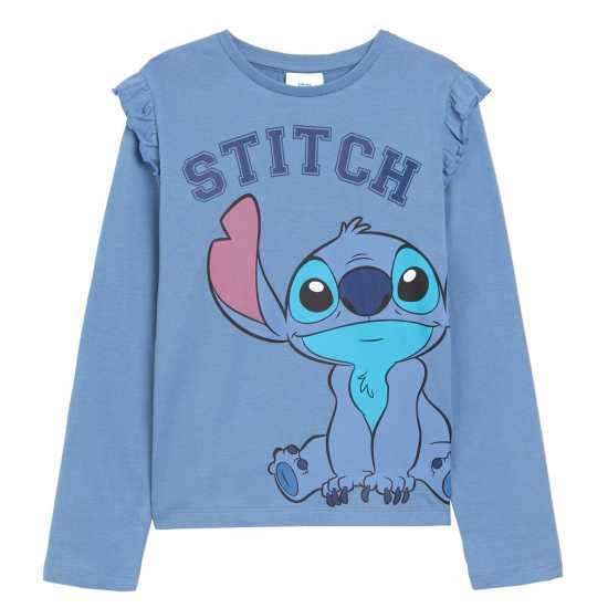 Disney Lilo And Stitch Long Sleeve T-Shirt And Legging Set Blue  - Детско облекло с герои