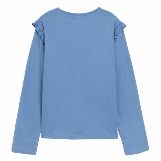 Disney Lilo And Stitch Long Sleeve T-Shirt And Legging Set Blue  Детско облекло с герои