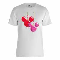 Disney Mickey And Minnie Baubles Junior T-Shirt White Детски тениски и фланелки