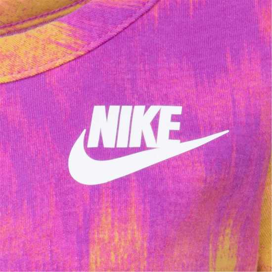 Nike Aop Knit Romper In99 Pink Foam Детски поли и рокли