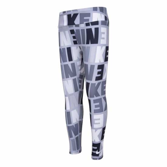Nike Logo Print Legging Infants Димно сиво 