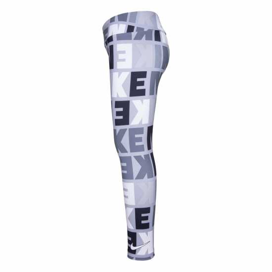 Nike Logo Print Legging Infants Димно сиво 
