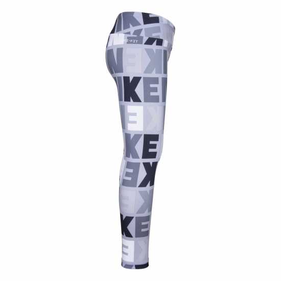 Nike Logo Print Legging Infants Димно сиво 