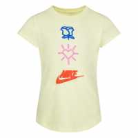 Nike Love Stack Tee In99 Citron Tint Детски тениски и фланелки