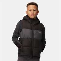 Regatta Lofthouse Bodywarmer Black/Sealgr Детски якета и палта