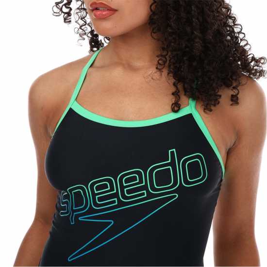 Speedo Hyperboom Turnback Swimsuit  Дамски бански