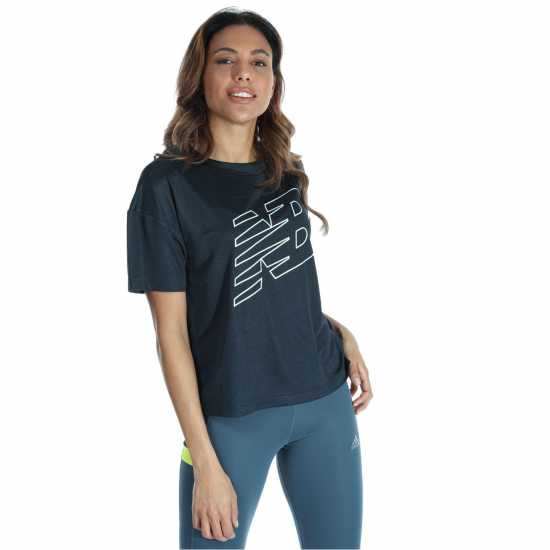 New Balance Achiever Mesh Graphic T-Shirt  Дамски тениски и фланелки