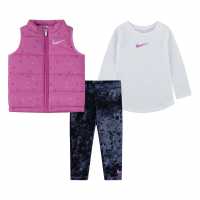 Nike Kids' 3 Pc Swooshfetti Vest Set Midnight Navy 
