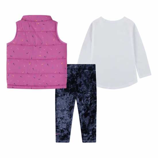 Nike Kids' 3 Pc Swooshfetti Vest Set Midnight Navy 