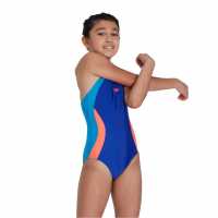 Speedo Colourblock Spiritback Swimsuit
