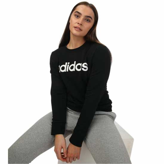 Adidas Essentials Linear Sweatshirt  Дамски тениски и фланелки