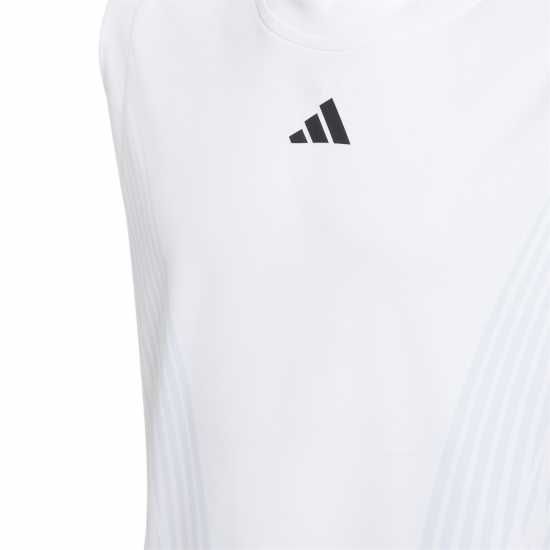 Adidas Детски Потник Tennis Pro Tank Top Juniors Бяло Бадминтон