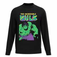 Marvel The Incredible Hulk Waves Sweater Black Мъжко облекло за едри хора