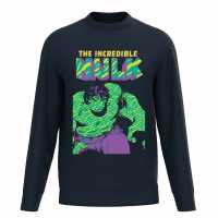 Marvel The Incredible Hulk Waves Sweater Navy Мъжко облекло за едри хора