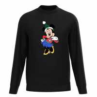 Disney Happy Holidays Minnie Mouse Sweater Black Детски горнища и пуловери
