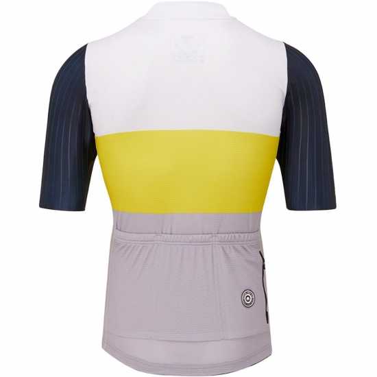 Mens Club Jersey Pro Colour Block,  Midnight/jaune  Облекло за колоездене