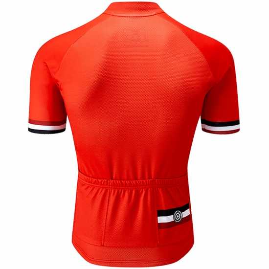 Mens Club Jersey Stripe,  Chilli Red  Облекло за колоездене