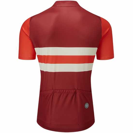 Mens Tempo Jersey Block Stripe,  Devon Red/chilli  Облекло за колоездене