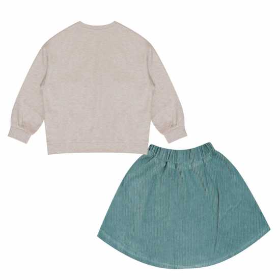 Miso Bow Top And Skirt Set  