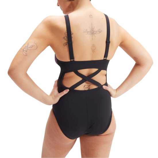 Speedo Shaping Enlace Printed Swimsuit