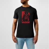 Star Wars Darth Vader Red Poster T-Shirt