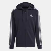 Adidas Essentials 3-Stripes Full-Zip Hoodie  