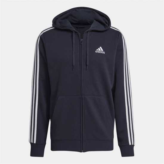 Adidas Essentials 3-Stripes Full-Zip Hoodie  