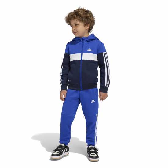 Детски спортни екипи Adidas Kids Tiberio Colorblock Fleece Tracksuit Kids Adidas Kids Tiberio Colorblock Fleece Tracksuit Kids Детски спортни екипи