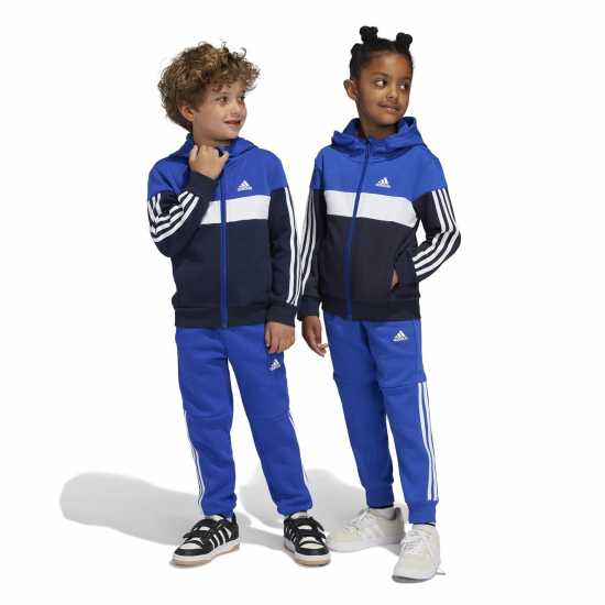 Детски спортни екипи Adidas Kids Tiberio Colorblock Fleece Tracksuit Kids Adidas Kids Tiberio Colorblock Fleece Tracksuit Kids Детски спортни екипи