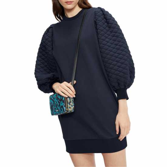 Ted Baker Рокля Жарсе Xcelina Quilted Jersey Dress Ted Baker Рокля Жарсе Xcelina Quilted Jersey Dress