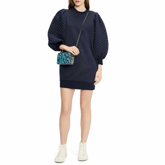Ted Baker Рокля Жарсе Xcelina Quilted Jersey Dress Ted Baker Рокля Жарсе Xcelina Quilted Jersey Dress