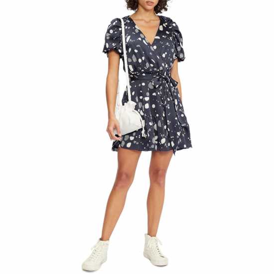 Ted Baker Steviee Puff Sleeve Faux Wrap Dress  
