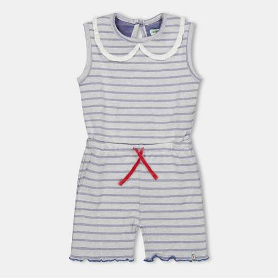 Детски къси панталони Lilly And Sid Txt Str Playsuit In99 Lilly And Sid Txt Str Playsuit In99 Детски къси панталони