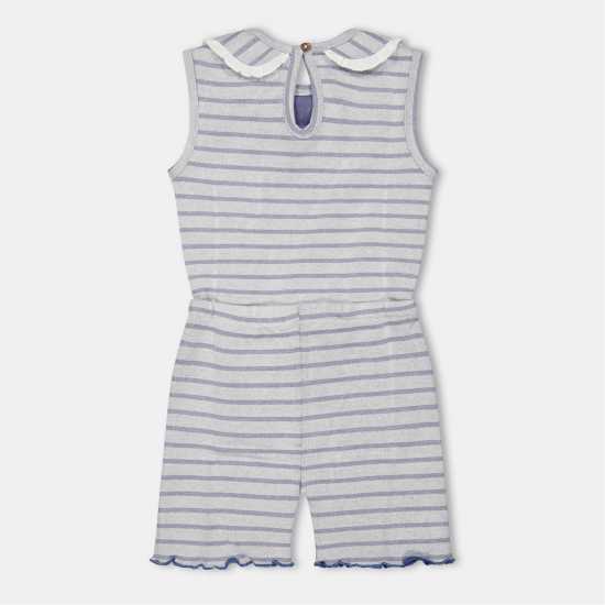 Детски къси панталони Lilly And Sid Txt Str Playsuit In99 Lilly And Sid Txt Str Playsuit In99 Детски къси панталони