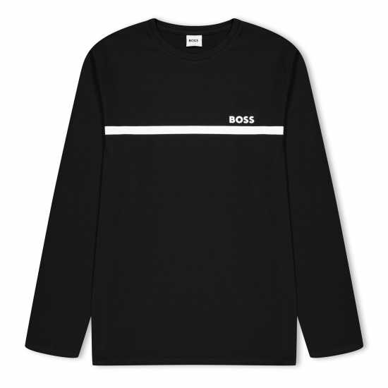 Boss Kids Long-Sleeve T-Shirt, Small Logo Design Черно 09B 