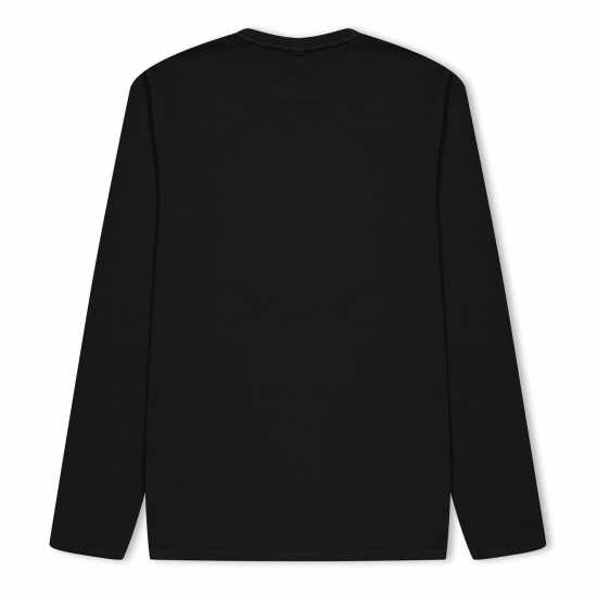 Boss Kids Long-Sleeve T-Shirt, Small Logo Design Черно 09B 