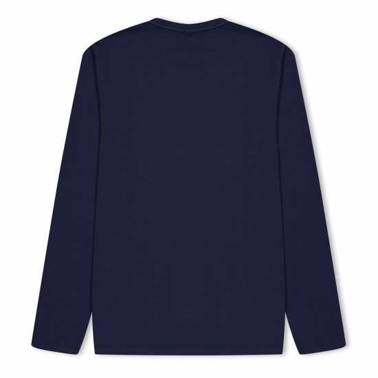 Boss Kids Long-Sleeve T-Shirt, Small Logo Design Нави 849 
