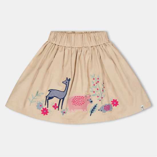 & Sid Brown Animal Applique Skirt & Sid Brown Animal Applique Skirt