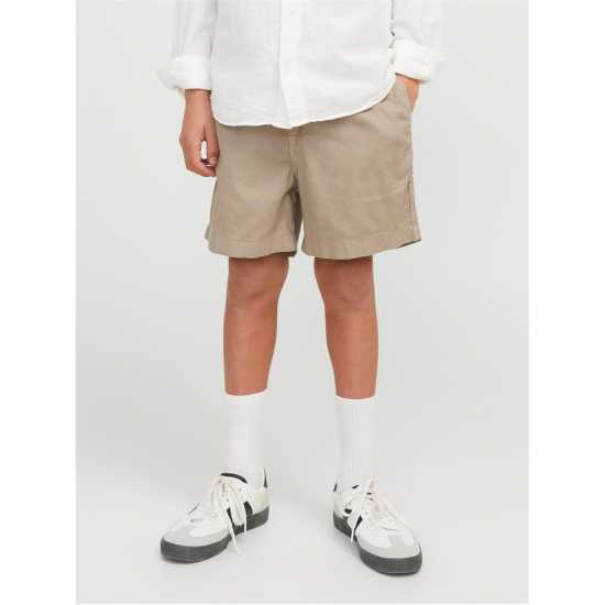 Jack And Jones Linen Shorts Childrens Посуда Детски къси панталони