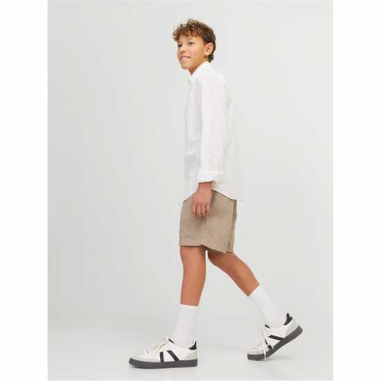 Jack And Jones Linen Shorts Childrens Посуда Детски къси панталони