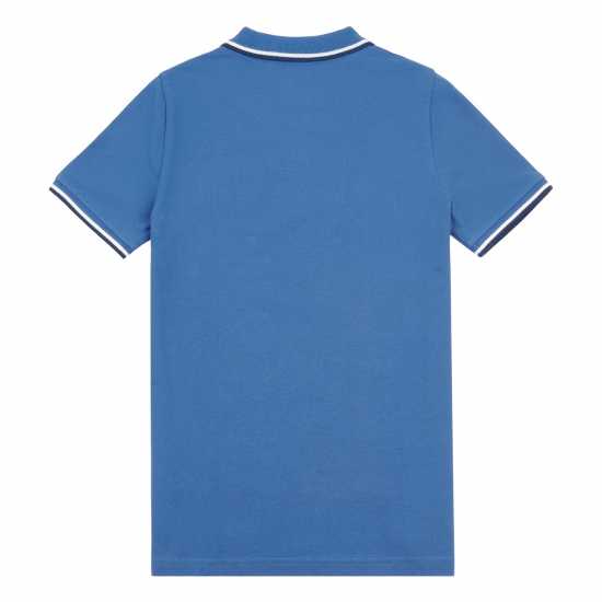 Блуза С Яка Jack Wills Kids Boys Script Tipped Polo Shirt Riverside Детски тениски тип поло