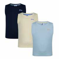 Slazenger Тениска Без Ръкав 3 Pack Sleeveless T Shirts Infant Boys  Детски потници