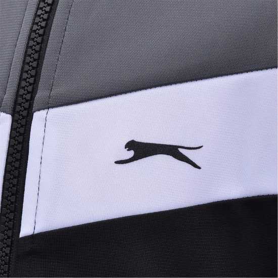 Slazenger Екип Невръстни Деца Poly Tracksuit Infants Черно/Чар/Бяло Детски спортни екипи