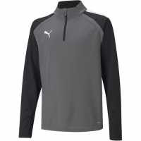 Puma Teamliga Quarter Zip Top Jr Fleece Unisex Kids Сиво 