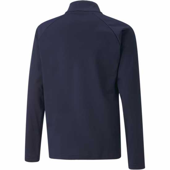 Puma Teamliga Quarter Zip Top Jr Fleece Unisex Kids Синьо Puma Teamliga Quarter Zip Top Jr Fleece Unisex Kids Синьо
